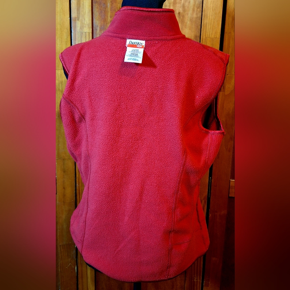 DANSKIN NOW full-zip fleece vest Size M (8/10) - Picture 7 of 8
